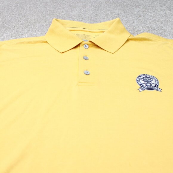 Cutter & Buck Polo Shirt Mens Large Yellow CB DryTec Luxe S/S PGA Championship - Picture 4 of 16